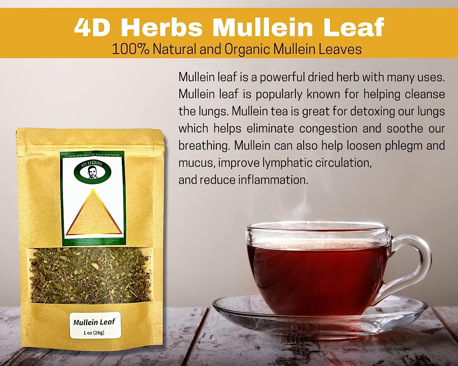 4D Herbs Mullein Leaf