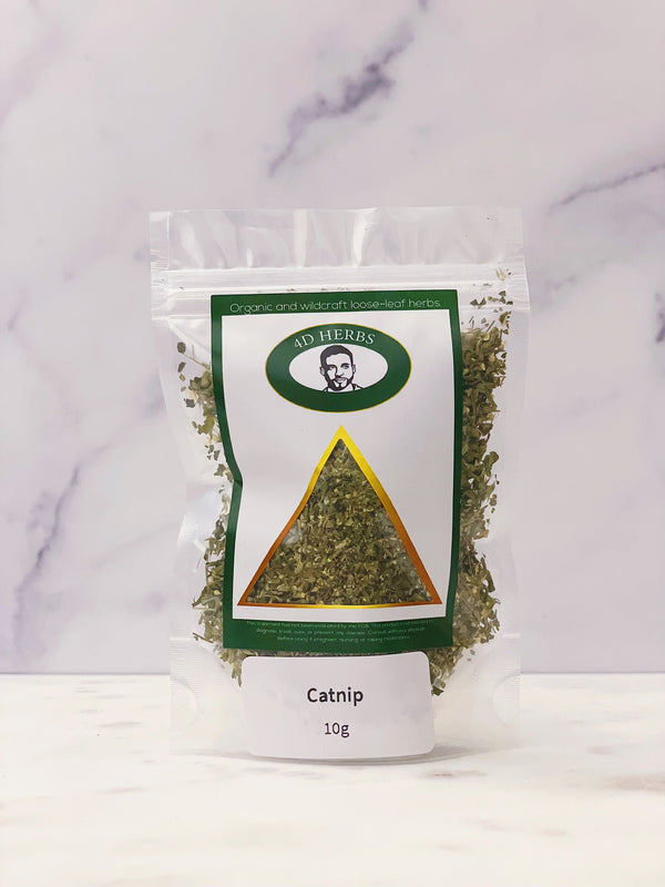 Organic Catnip Leaf Flower: Nepeta cataria, Dry Herb for Cats & Humans, Catnip Tea - Premium Quality! Enhance Wellness - Sleep - Relaxation