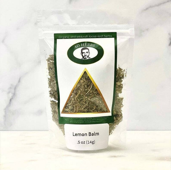 Organic Lemon Balm Dried Natural Melissa Officinalis Cut and Sifted Leaf