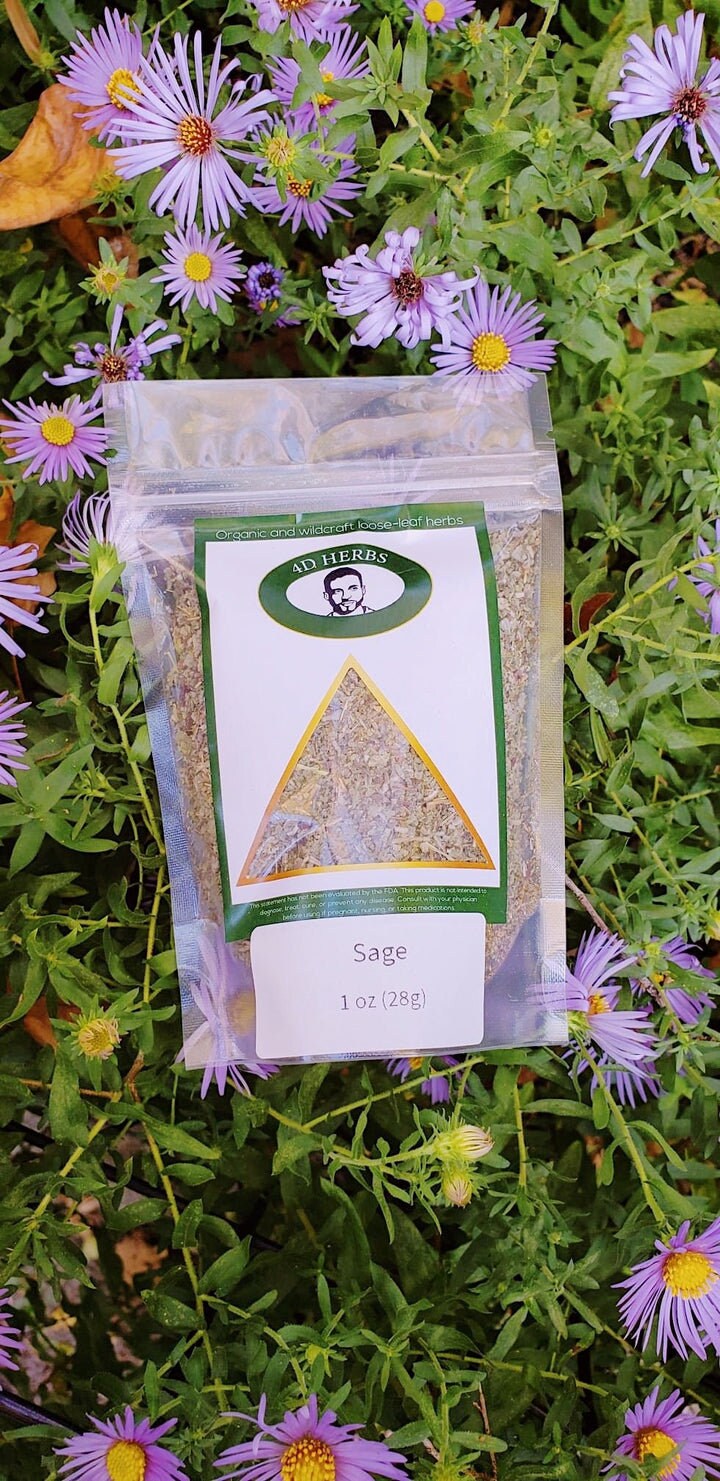 Sage Leaf, (Salvia officinalis) Organic